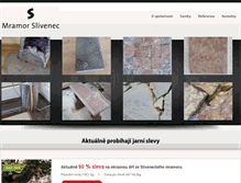 Tablet Screenshot of mramorslivenec.cz
